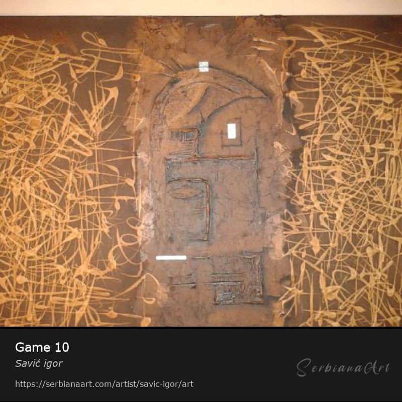 Game 10, Oil/Canvas, Savić igor
