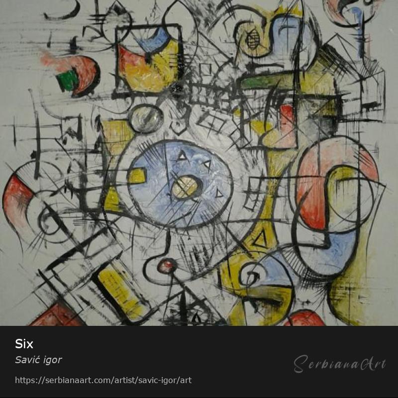 Six, Oil/Canvas, Savić igor