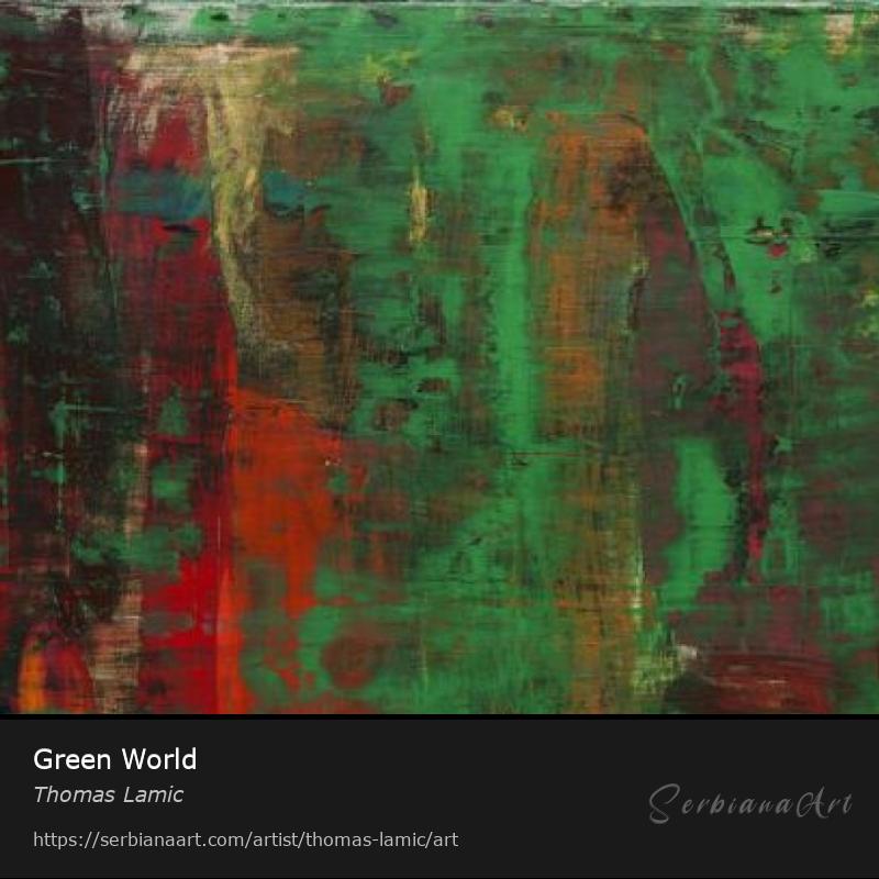 Green World, Acrylic/Canvas, Thomas Lamic