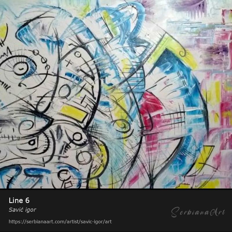 Line 6, Oil/Canvas, Savić igor