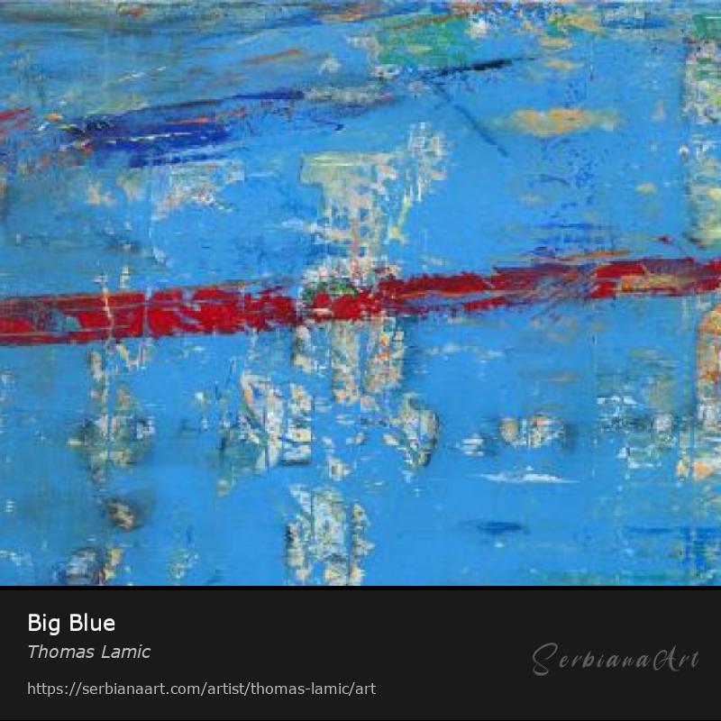 Big Blue, Acrylic/Canvas, Thomas Lamic