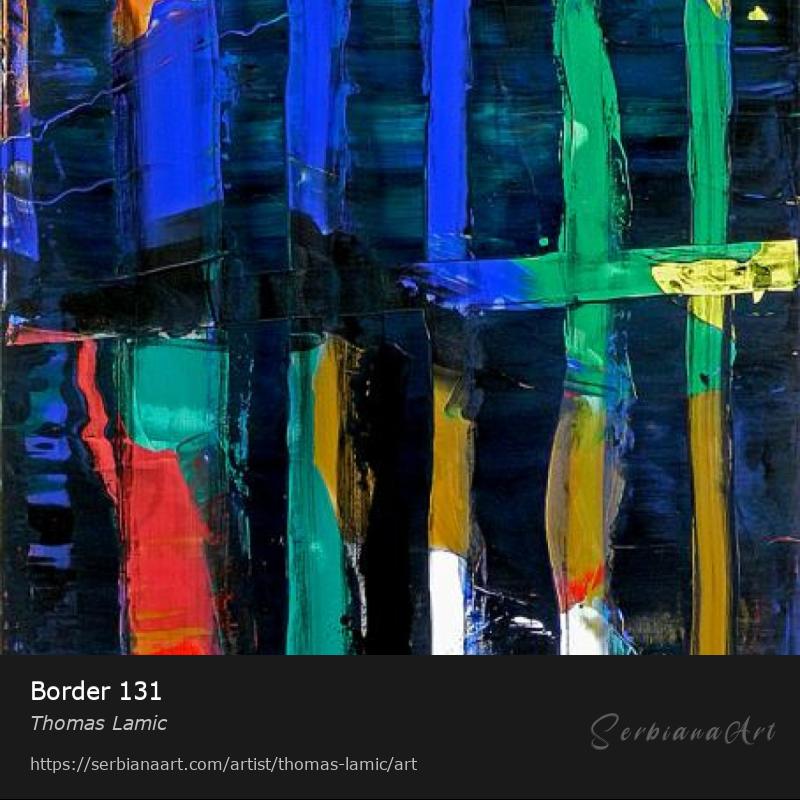 Border 131, Acrylic/Canvas, Thomas Lamic