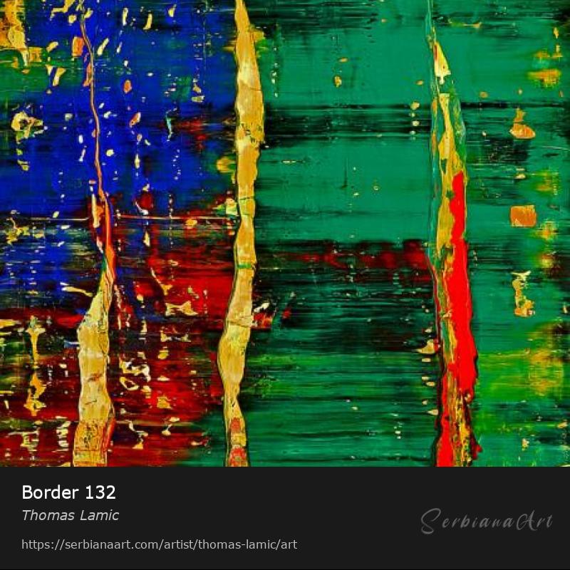 Border 132, Acrylic/Canvas, Thomas Lamic