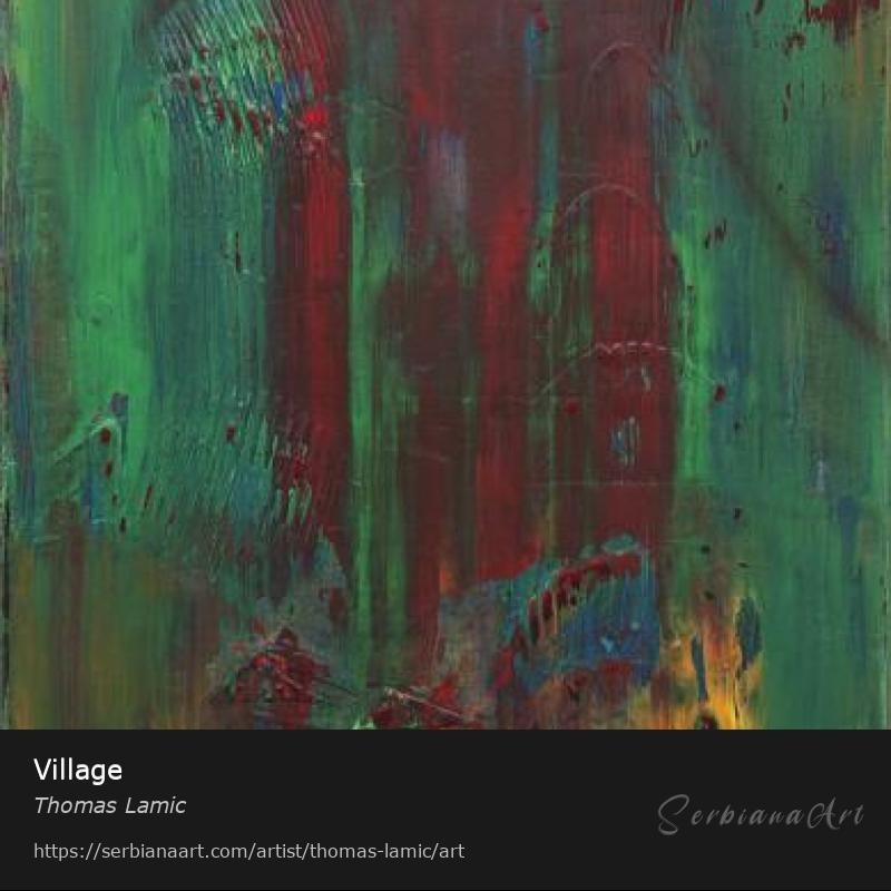 Village, Acrylic/Canvas, Thomas Lamic