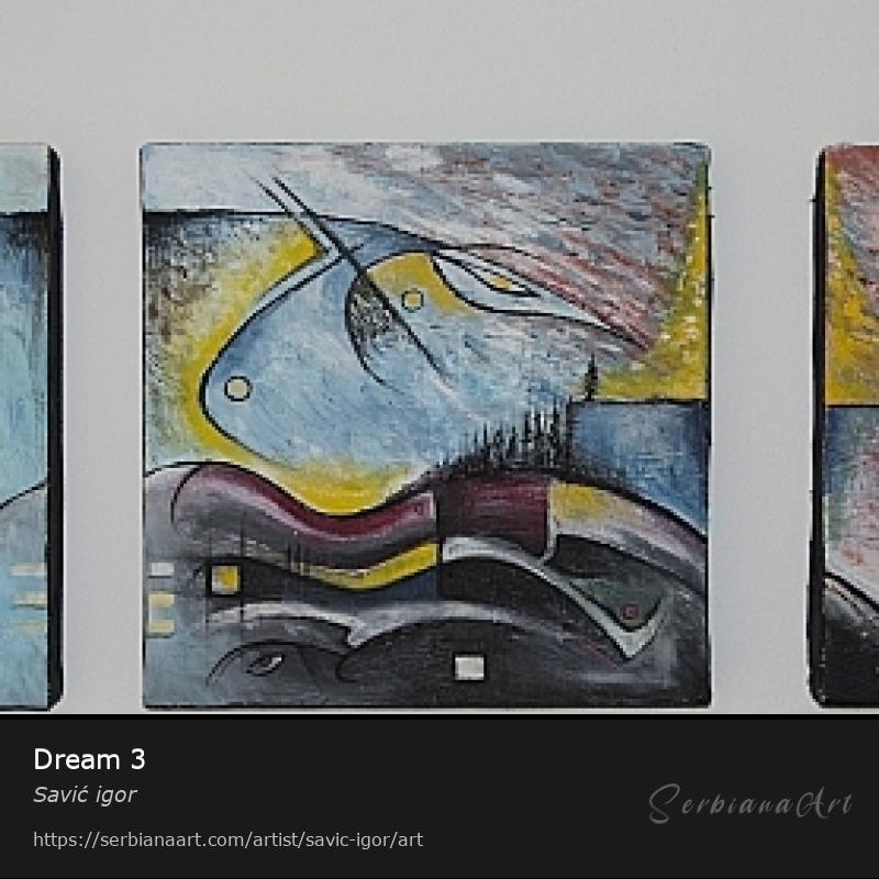 Dream 3, Oil/Canvas, Savić igor
