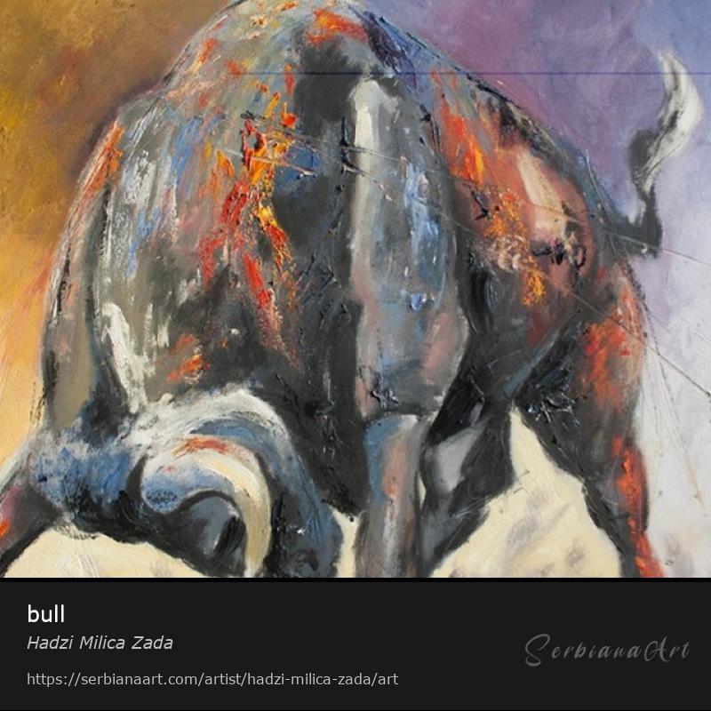 bull, Oil/Canvas, Hadzi Milica Zada