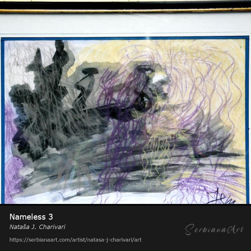 Nameless 3, Mixed Media/Paper, Nataša J. Charivari