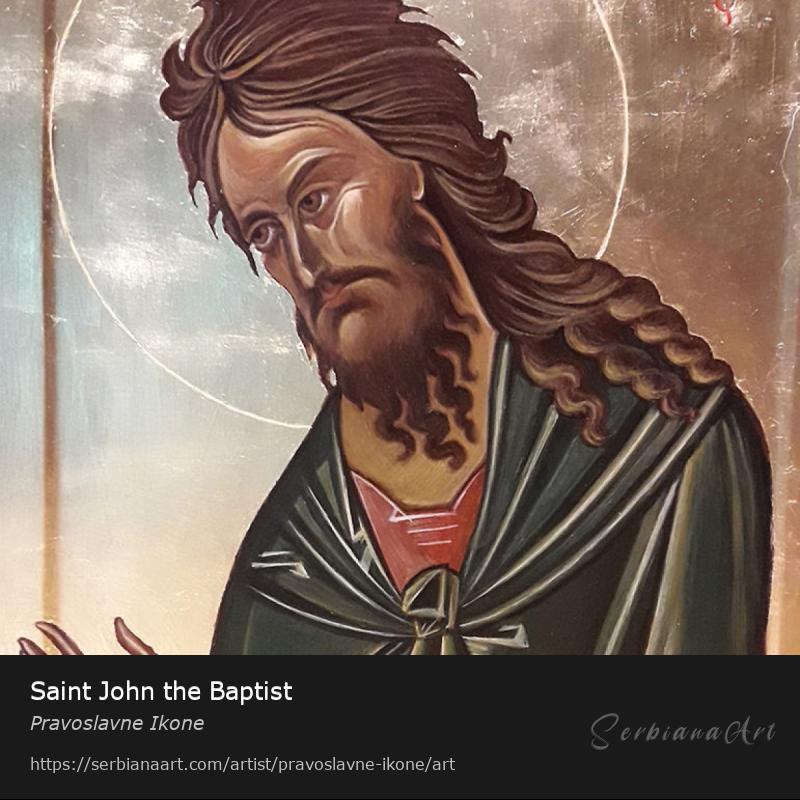 Saint John the Baptist, Egg tempera/Wood, Pravoslavne Ikone