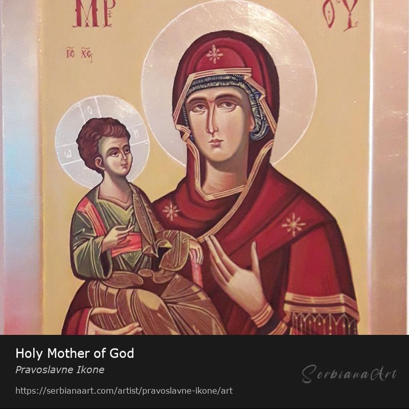Holy Mother of God, Egg tempera/Wood, Pravoslavne Ikone