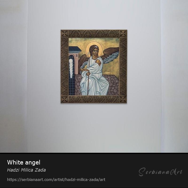 White angel, Acrylic/Canvas, Hadzi Milica Zada