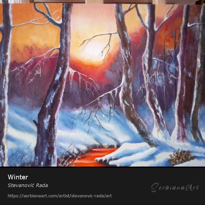 Winter, Creative Handicraft/Canvas, Stevanović Rada