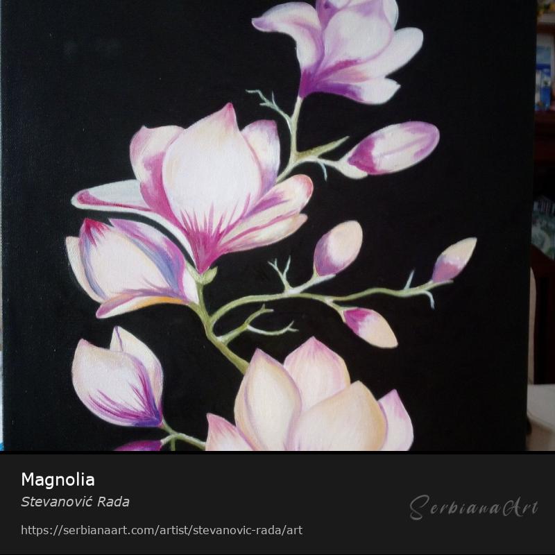 Magnolia, Creative Handicraft/Canvas, Stevanović Rada