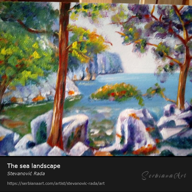 The sea landscape, Creative Handicraft/Canvas, Stevanović Rada