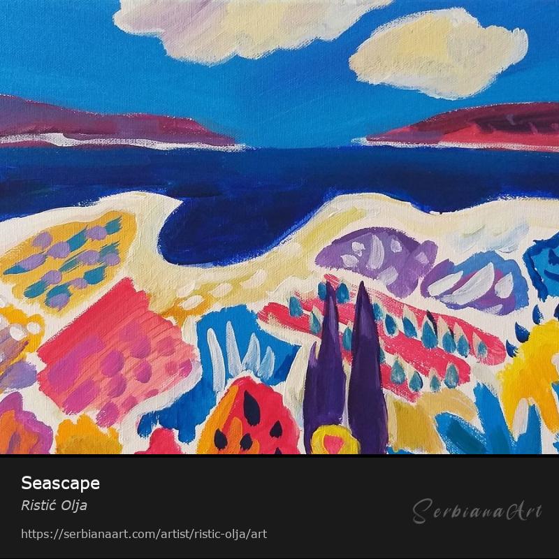 Seascape, Acrylic/Canvas, Ristić Olja