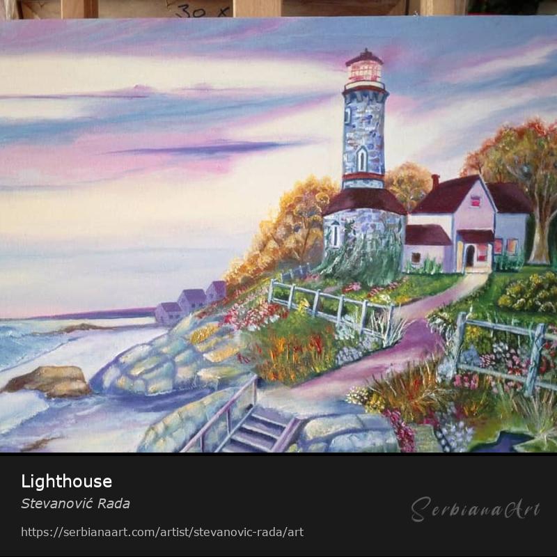 Lighthouse, Creative Handicraft/Canvas, Stevanović Rada