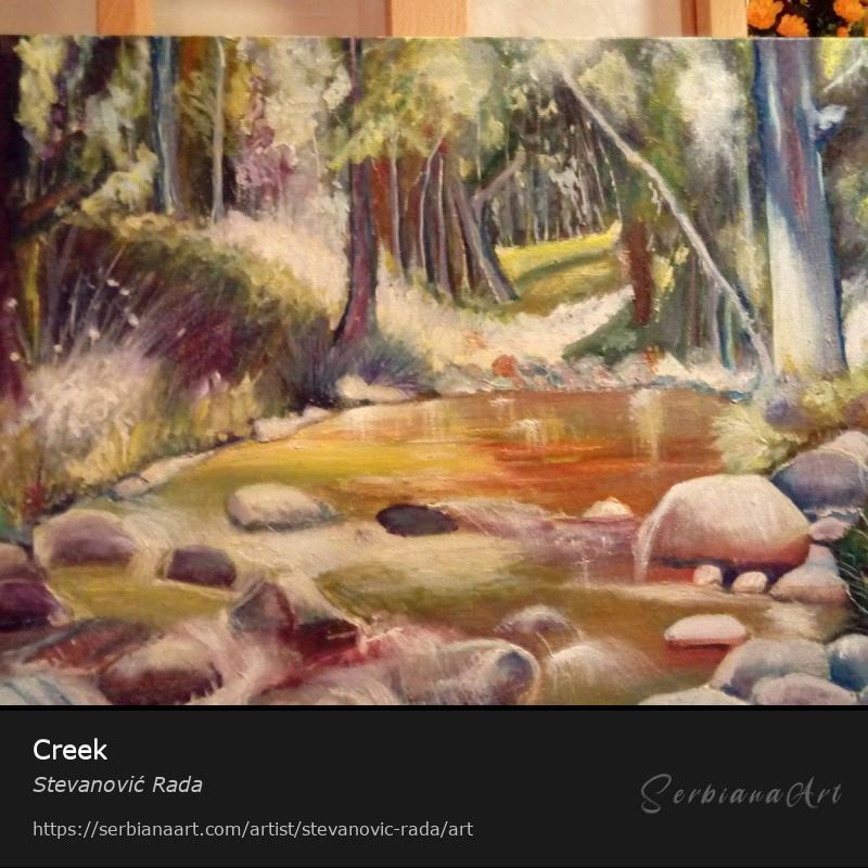 Creek, Creative Handicraft/Canvas, Stevanović Rada