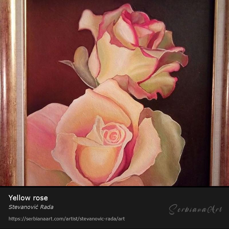 Yellow rose, Creative Handicraft/Cardboard, Stevanović Rada