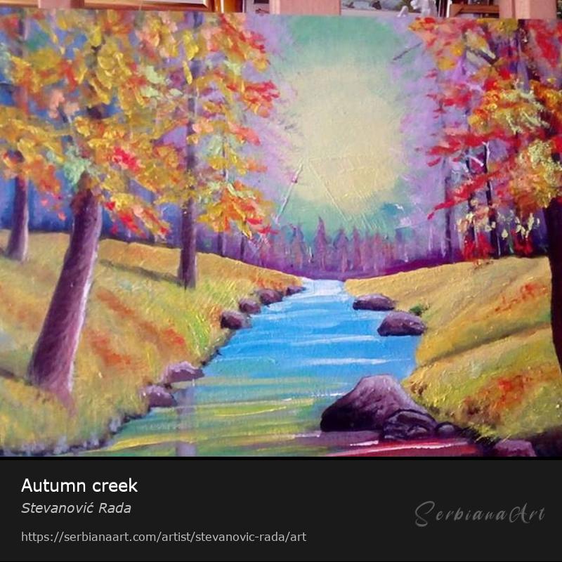Autumn creek, Creative Handicraft/Canvas, Stevanović Rada