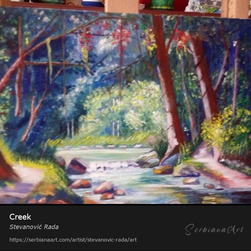 Creek, Creative Handicraft/Canvas, Stevanović Rada