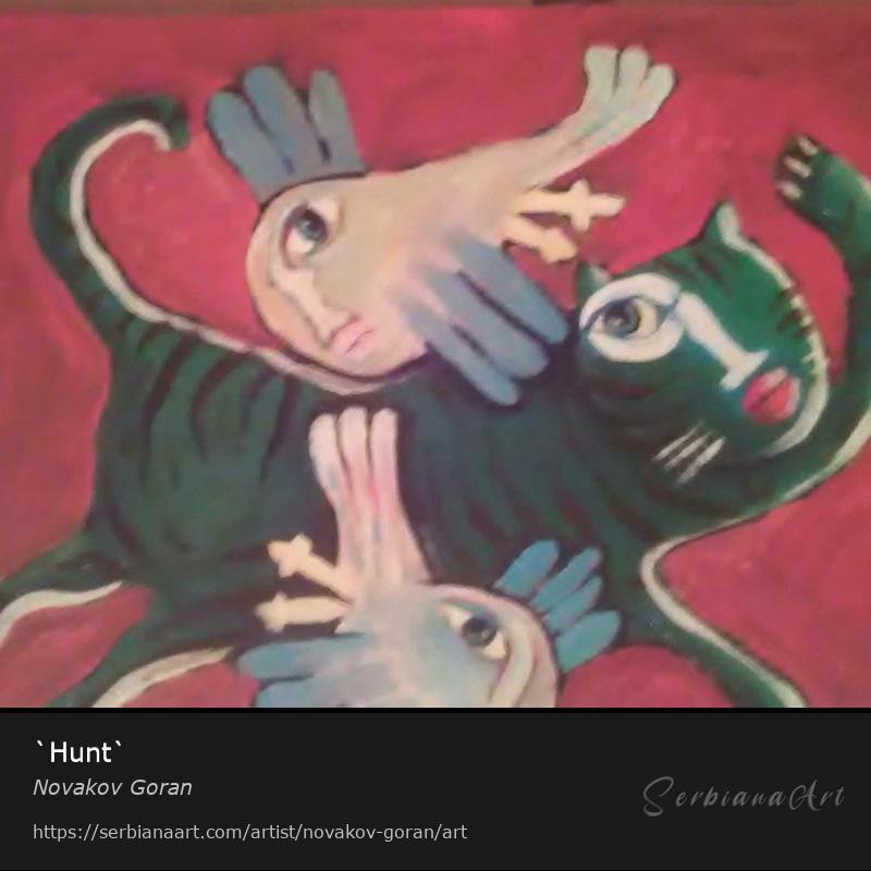 `Hunt`, Oil/Canvas, Novakov Goran