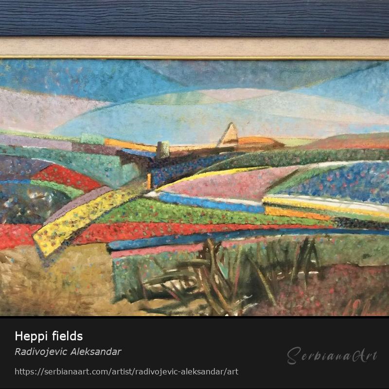 Heppi fields, Oil/Canvas, Radivojevic Aleksandar