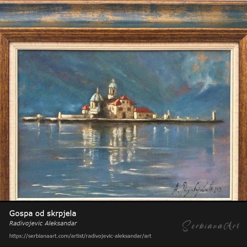 Gospa od skrpjela, Oil/Canvas, Radivojevic Aleksandar