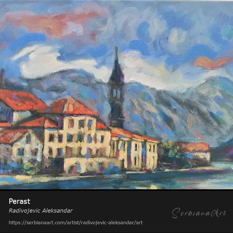 Perast, Oil/Canvas, Radivojevic Aleksandar