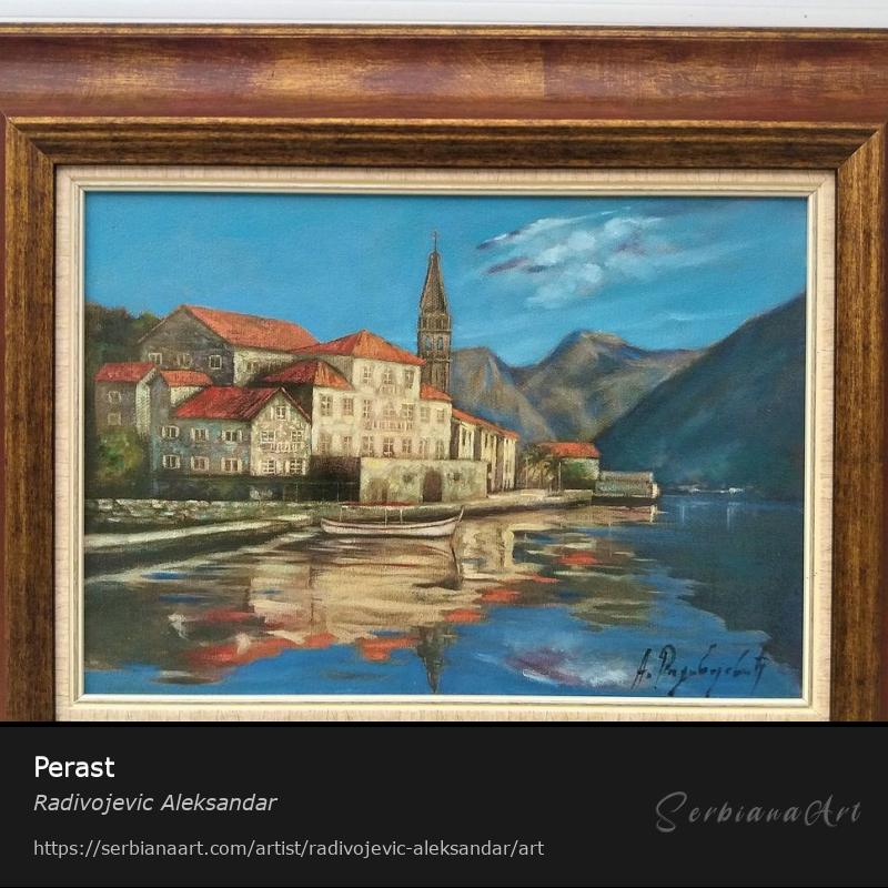 Perast, Oil/Canvas, Radivojevic Aleksandar