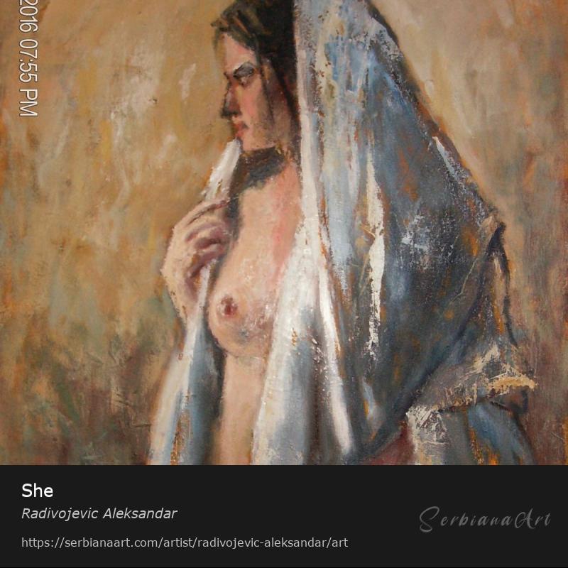 She, Oil/Canvas, Radivojevic Aleksandar