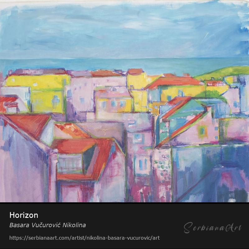Horizon, Oil/Canvas, Basara Vučurović Nikolina