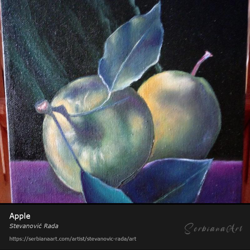 Apple, Oil/Canvas, Stevanović Rada