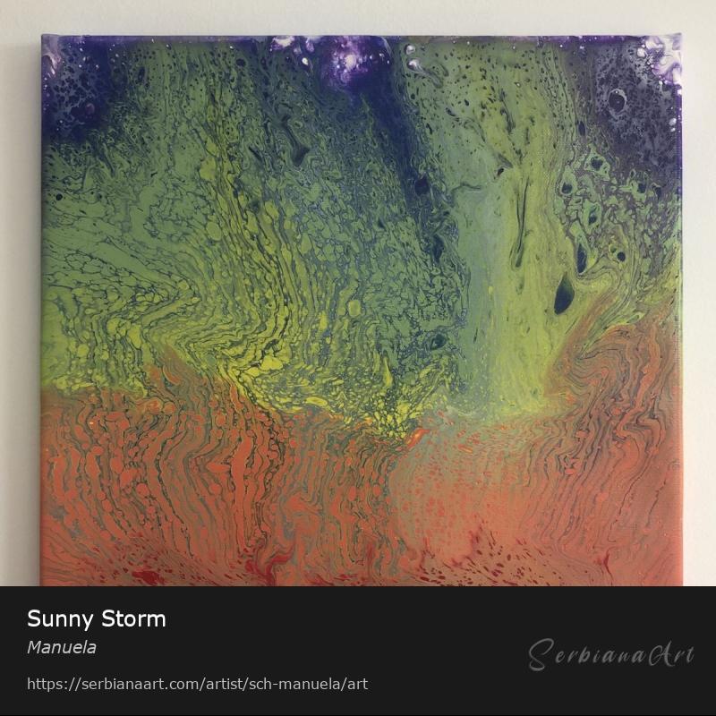 Sunny Storm, Acrylic/Canvas, Manuela