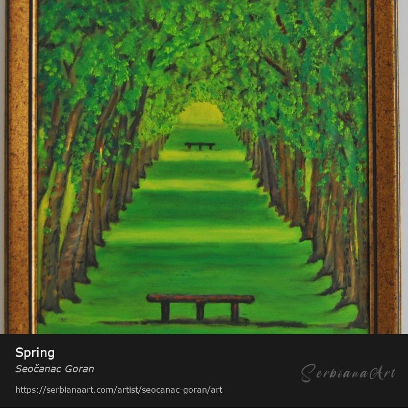 Spring, Oil/Canvas, Seočanac Goran