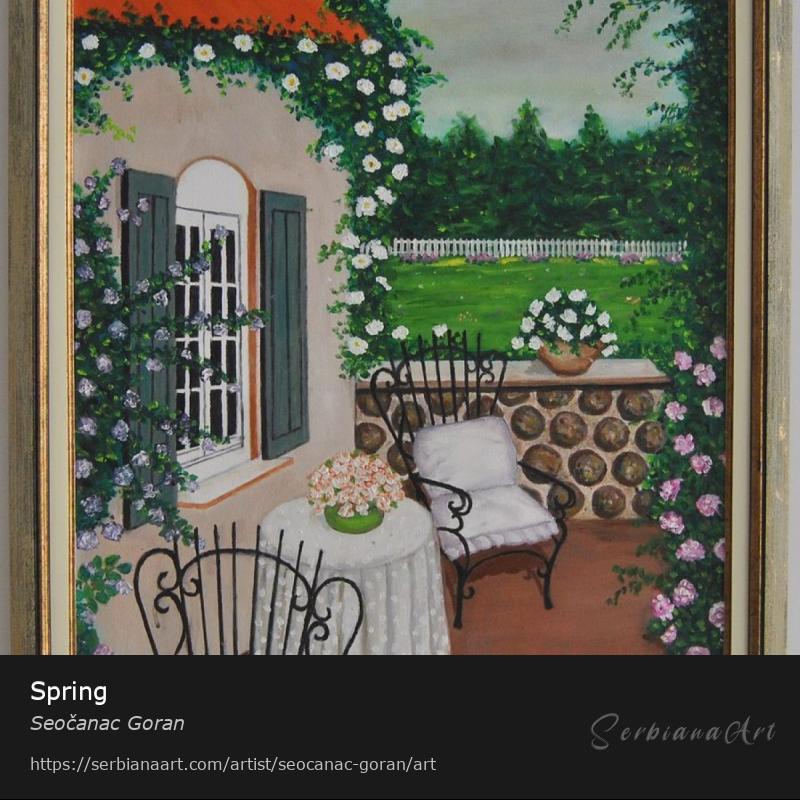 Spring, Oil/Canvas, Seočanac Goran