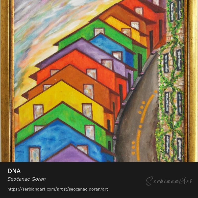 DNA, Oil/Canvas, Seočanac Goran