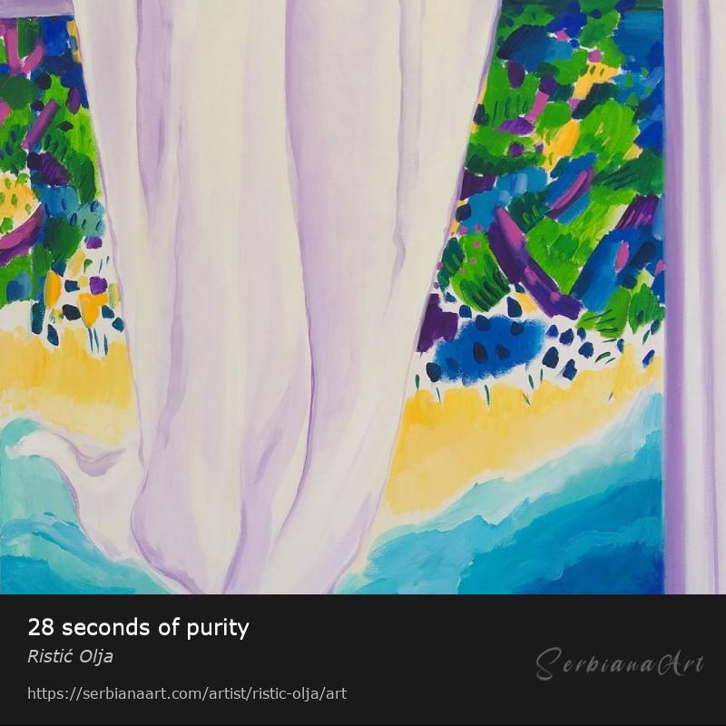 28 seconds of purity, Acrylic/Canvas, Ristić Olja