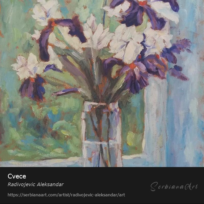 Cvece, Oil/Canvas, Radivojevic Aleksandar