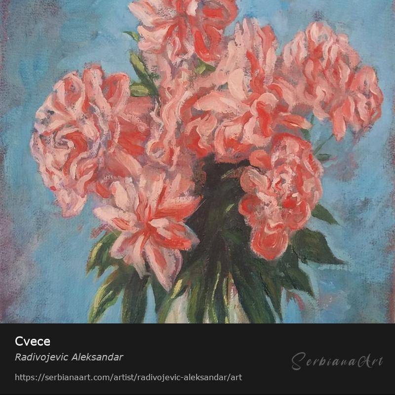 Cvece, Oil/Canvas, Radivojevic Aleksandar
