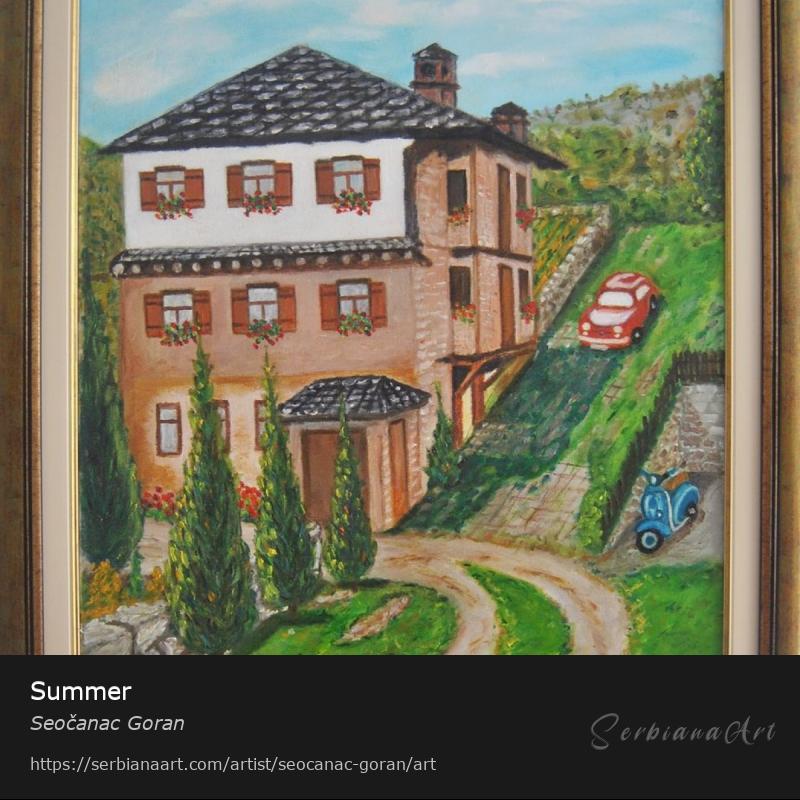 Summer, Oil/Canvas, Seočanac Goran