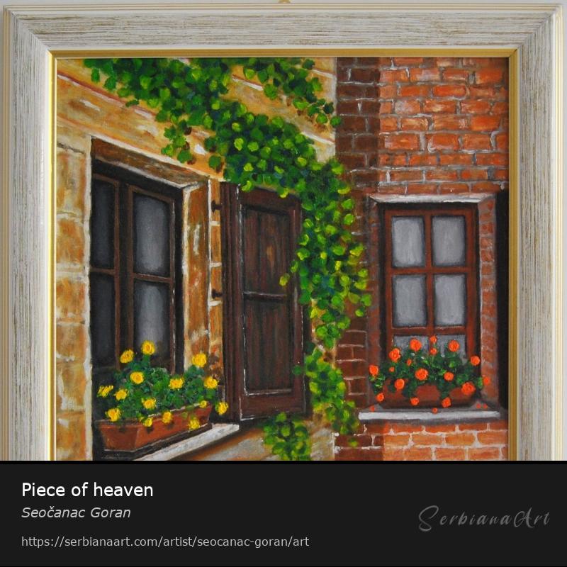 Piece of heaven, Oil/Canvas, Seočanac Goran