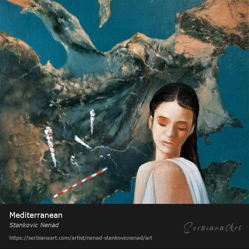 Mediterranean, Mixed Media/Canvas, Stankovic Nenad