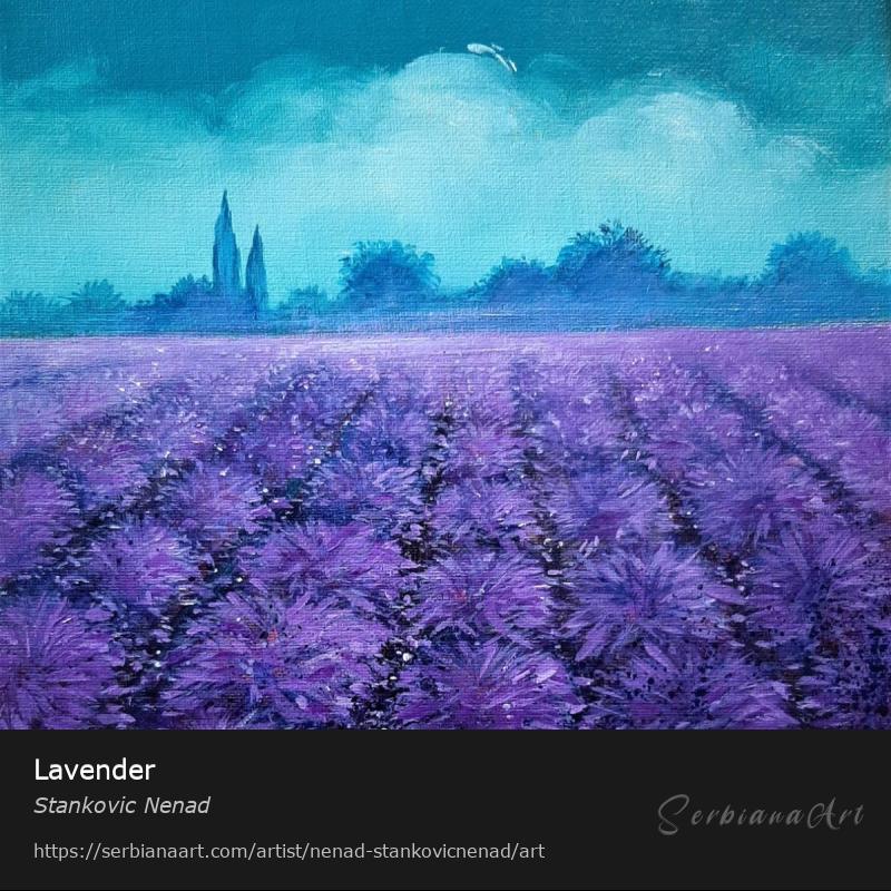 Lavender, Mixed Media/Canvas, Stankovic Nenad