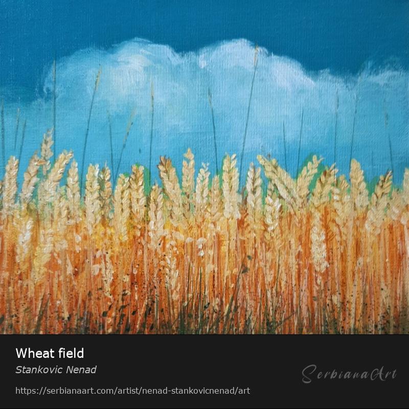 Wheat field, Mixed Media/Canvas, Stankovic Nenad