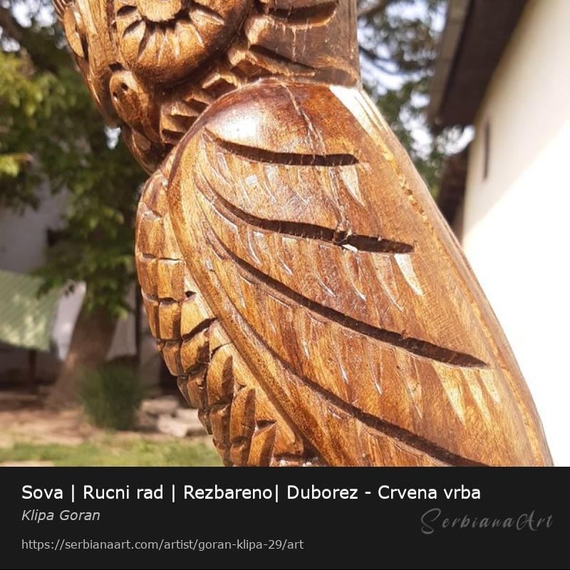 Sova | Rucni rad | Rezbareno| Duborez - Crvena vrba, Carving/Wood, Klipa Goran