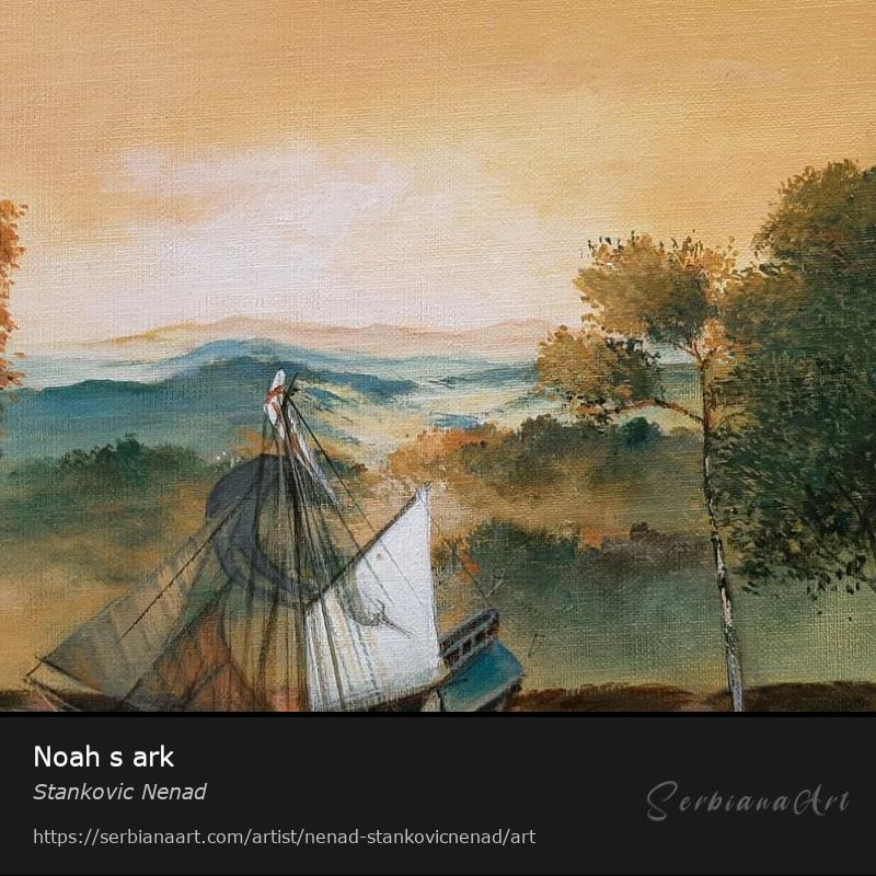 Noah s ark, Mixed Media/Canvas, Stankovic Nenad
