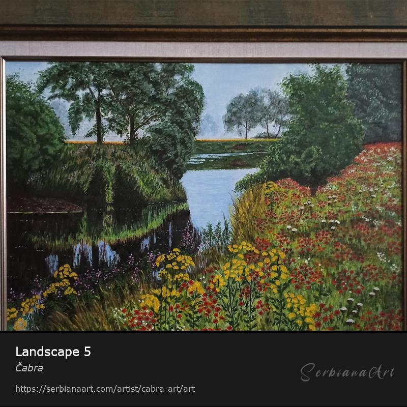 Landscape 5, Oil/Canvas, Čabra