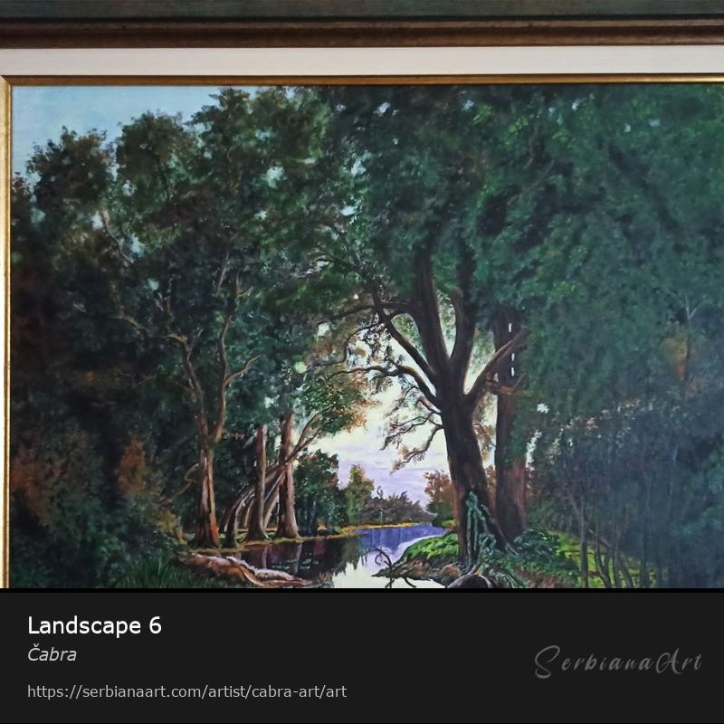 Landscape 6, Oil/Canvas, Čabra