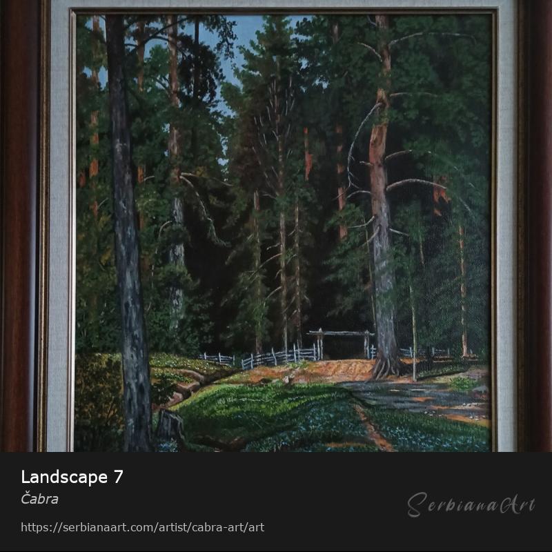 Landscape 7, Oil/Canvas, Čabra