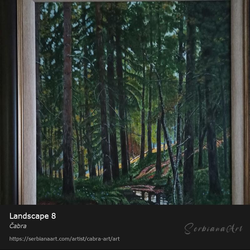 Landscape 8, Oil/Canvas, Čabra