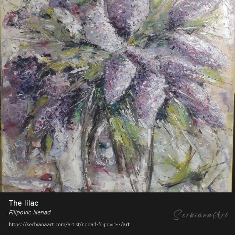 The lilac, Oil/Canvas, Filipovic Nenad